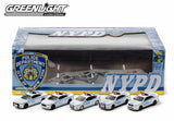 Greenlight Collectibles NYPD Diorama 1/64 Set of 5 Diecast NYPD Police Cars