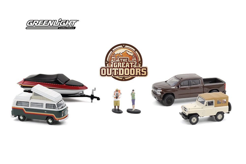 Greenlight The Great Outdoors Diorama Set includes 4 1/64 Vehicles and –  Acapsule Toys and Gifts