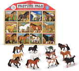 Melissa & Doug Pasture Pals -12 Fuzzy Horses in a Sturdy Display Case