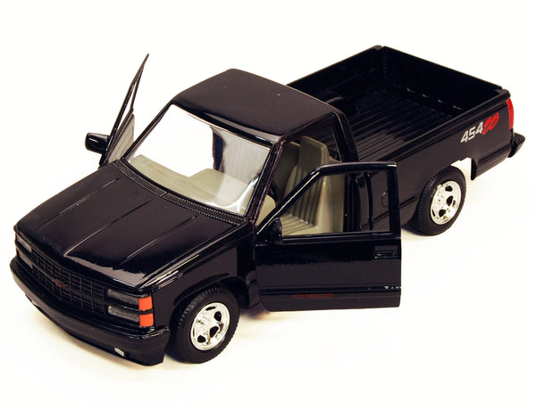 1/24 Scale 1992 Black Chevrolet 454 SS Pick Up Diecast Model