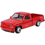 1/24 Scale 1992 Red Chevrolet 454 SS Pick Up Diecast Model (NO BOX)