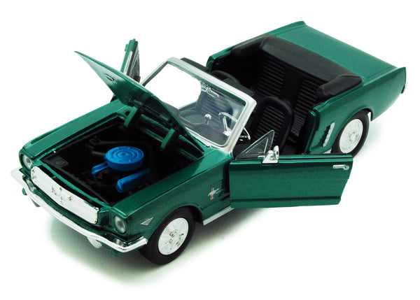 1/24 Scale 1964 1/2 Green Ford Mustang Convertible Diecast Model