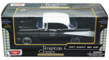 1/24 Scale 1957 Black Chevy Bel Air Hard Top Diecast Model
