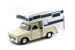 1966 Chevrolet C10 Fleetside Pick Up with Camper 1/24 Scale Model