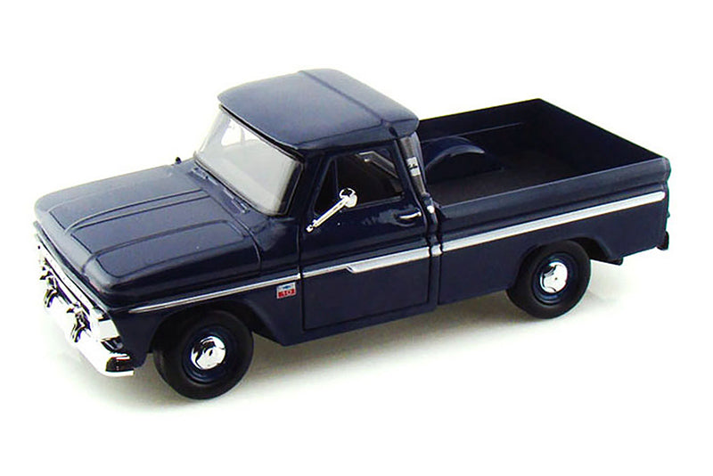 Dark Blue 1966 Chevrolet C10 Fleetside Pick Up 1/24 Scale Diecast