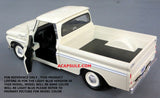 Light Blue 1966 Chevrolet C10 Fleetside Pick Up 1/24 Scale Diecast Model