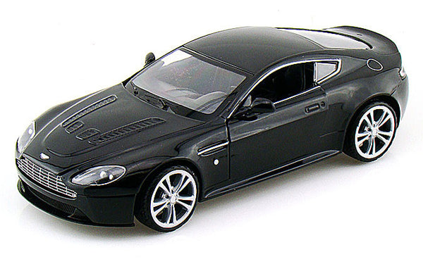 Black Aston Martin V12 Vantage 1/24 Scale Diecast Model