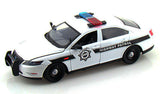 1/24 Scale Highway Patrol 2013 White Ford Police Interceptor Diecast Model