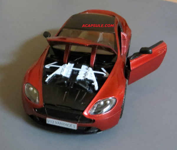 Red Aston Martin V12 Vantage S 1/24 Scale Diecast Model by Motormax