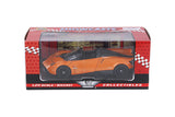 Orange Pagani Huayra Roadster 1/24 Scale Diecast Model in Window Box