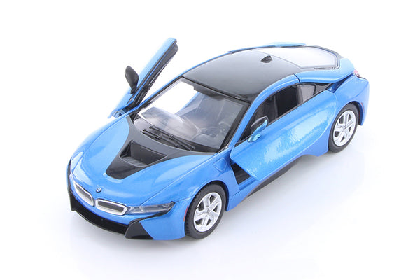 Blue 2018 BMW i8 Coupe 1/24 Scale Diecast Model