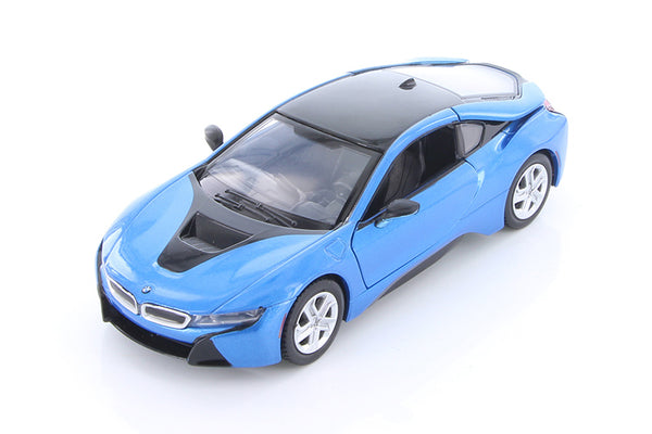 Blue 2018 BMW i8 Coupe 1/24 Scale Diecast Model