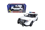 2015 Ford Police Interceptor Utility SUV with Light and Sound 1/24 Scale Model