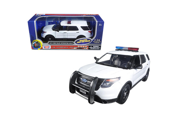 2015 Ford Police Interceptor Utility SUV with Light and Sound 1/24 Scale Model