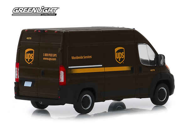 UPS 2018 Ram Promaster 2500 Cargo High Roof Van 1/43 Diecast Scale Model by Greenlight