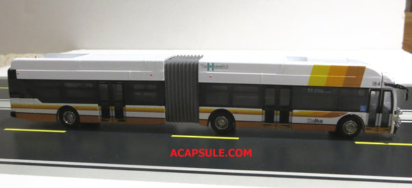 Honolulu 1/87 Scale New Flyer Xcelsior XN60 Articulated Bus Diecast Model