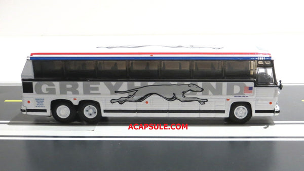 Vintage Shadow Livery Greyhound 2887  - 1/87 Scale MCI MC-9 Crusader II Coach Diecast Model