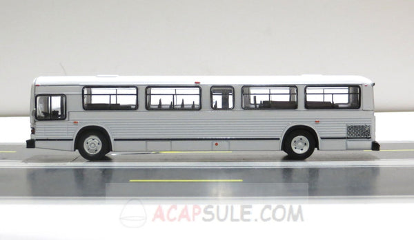 White Blank Version of MCI Classic Transit Bus in 1/87 Scale Diecast Model by Iconic Replica