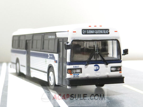 MTA New York City Route Q11 Queens Blvd MCI Classic Transit Bus 1/87 Diecast Model