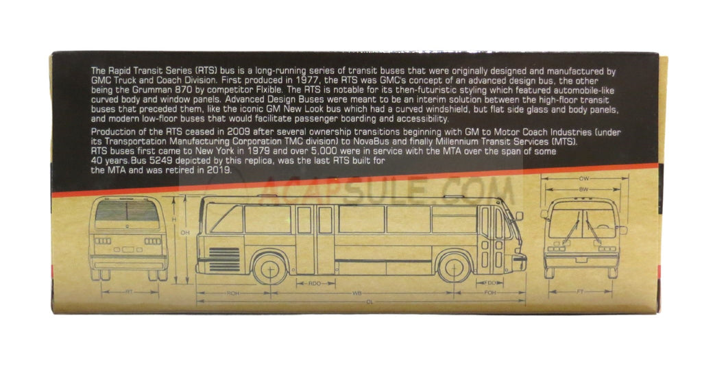 New York City MTA Q47 1/87 Scale TMC RTS Transit Bus Diecast Model ...