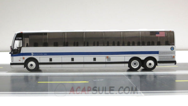 MTA New York City Route SIM10 Prevost X3-45 in 1/87 Scale Diecast Model