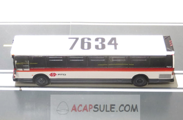 RTD Los Angeles Route 485 1980 Grumman 870 Transit Bus 1/87 Scale Diecast Model