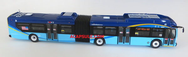 Q44 Select Bus NYC MTA 1/87 Scale New Flyer XD60 Articulated Transit Bus Model