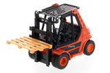 Orange Diecast Forklift with Pullback Action 5.5 Inches Long