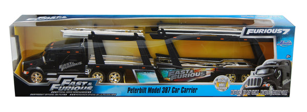Fast and Furious Peterbilt 387 Car Carrier 1/64 Scale
