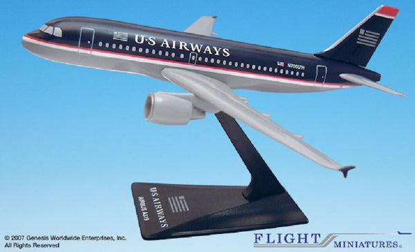 Flight Miniatures US Airways Airbus A319-100 1/200 Scale Model with Stand