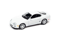 Autoworld Super White 1993 Toyota Supra 1/64 Diecast Model Version B