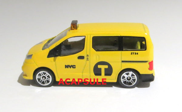 Real Toy 1/64 Scale Diecast New York City Nissan NV200 Taxi