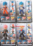 Bandai Action 66 DragonBall Z Action Figures Set of 4 (Son Goku + Rose Goku + Vegeta + Trunks)