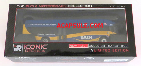 Alexandria DASH Bus 1/87 Scale New Flyer Xcelsior CNG Model Bus