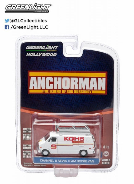 Channel 9 News Team Dodge Van from Anchorman 1/64 Diecast