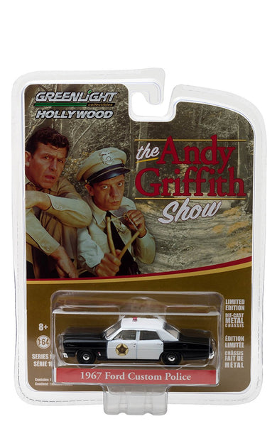 1967 Ford Custom Police Car from The Andy Griffith Show 1/64 Scale Diecast Car