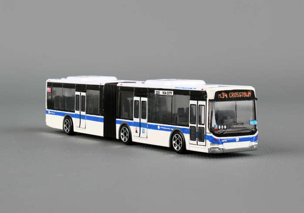 New York City MTA Articulated Bus Small Version 6 Inches long