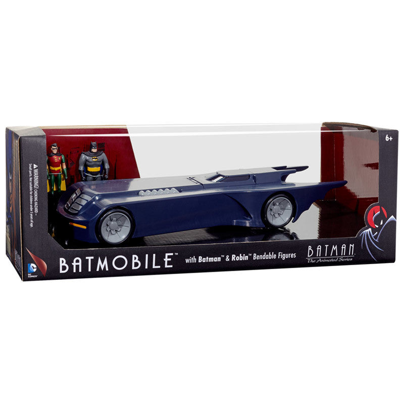 Batman: The Animated Series - Batmobile with Batman & Robin Bendable  Figures