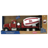 Big Farm Red Peterbilt Model 367 Cement Mixer Tractor 1/16th Scale