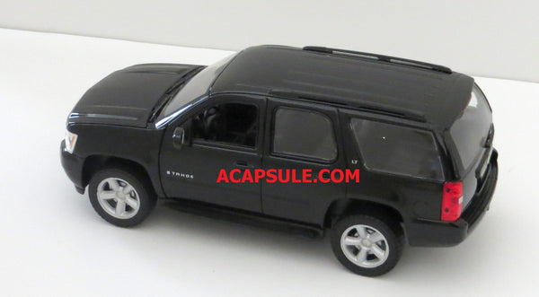 Welly Black 2008 Chevy Tahoe 1/24th Scale Diecast Model with Window Box