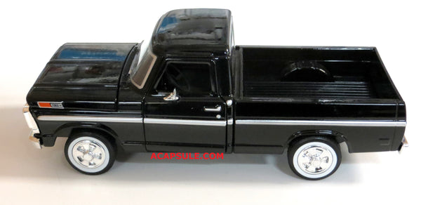 Black 1969 Ford F-100 Pick Up 1/24 Scale Diecast Model