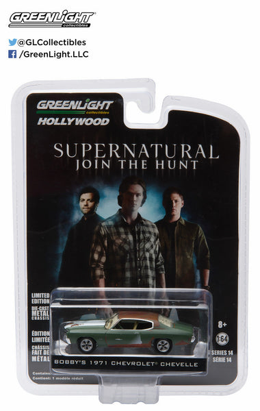 Bobby's 1971 Chevrolet Chevelle from Supernatural 1/64 Scale Diecast Car
