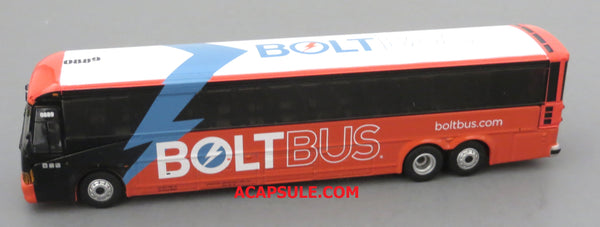 Bolt Bus #0889 to Washington DC - 1/87 Scale MCI D4505 Motorcoach Diecast Model