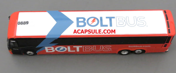 Bolt Bus #0889 to Washington DC - 1/87 Scale MCI D4505 Motorcoach Diecast Model