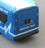 Chicago CTA Route 82 1/87 Scale New Flyer Xcelsior Charge Model Bus in Blue Electric Livery