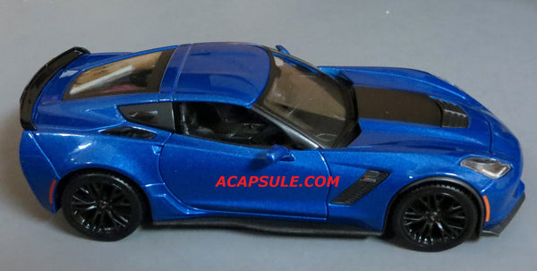 Blue Metallic 2015 Chevrolet Corvette Z06 1/24 Scale Diecast Model