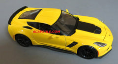 Yellow 2015 Chevrolet Corvette Z06 1/24 Scale Diecast Model