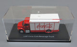 Coca Cola Beverage Truck 1/87 Diecast Model with Display Case