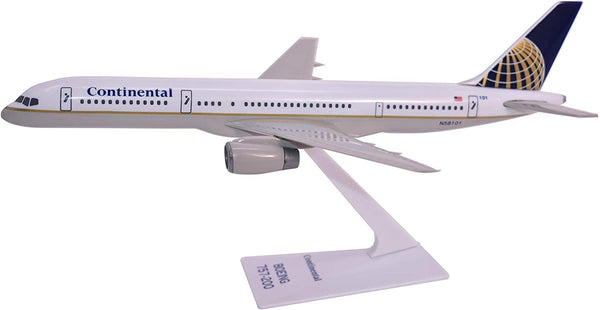 Flight Miniatures Continental Airlines Boeing 757-200 1/200 Scale Model with Stand