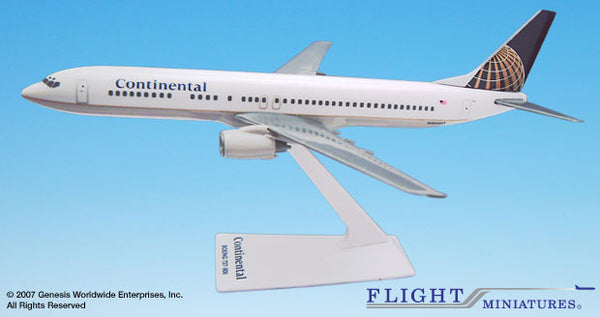 Flight Miniatures Continental Airlines Boeing 737-900 1/200 Scale Model with Stand